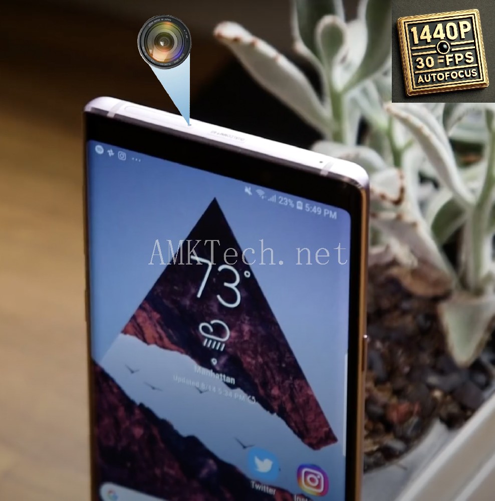 Modified Samsung Galaxy Note 9 with Discreet Front Camera & Enhanced Functionality