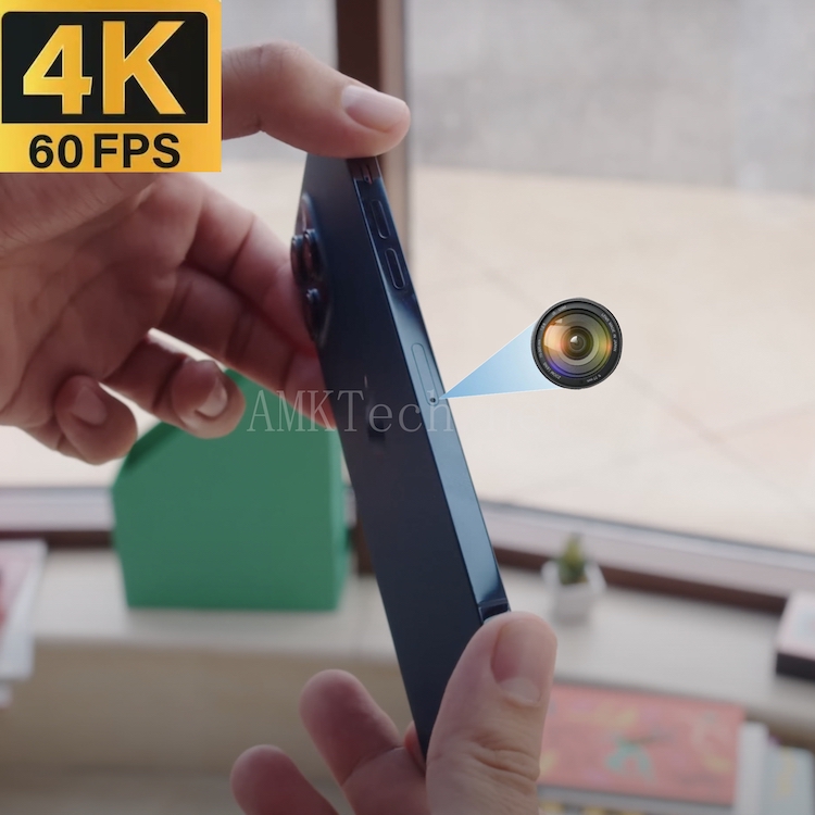 iPhone 12 Pro Max Spy Camera Phone: Discreet 4K@60FPS Recording with Side/Top Camera